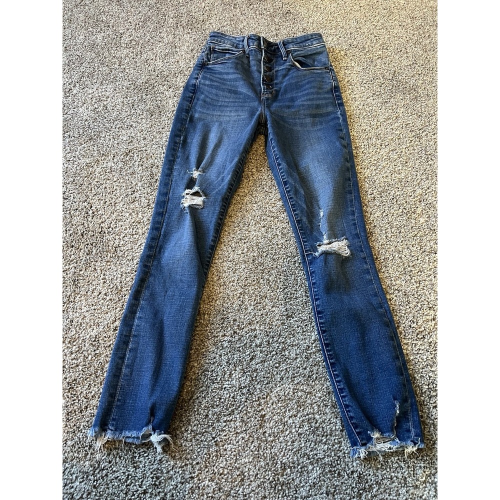 Abercrombie & Fitch high rise Super Skinny Ankle Jeans Size 25‎ Curve Love